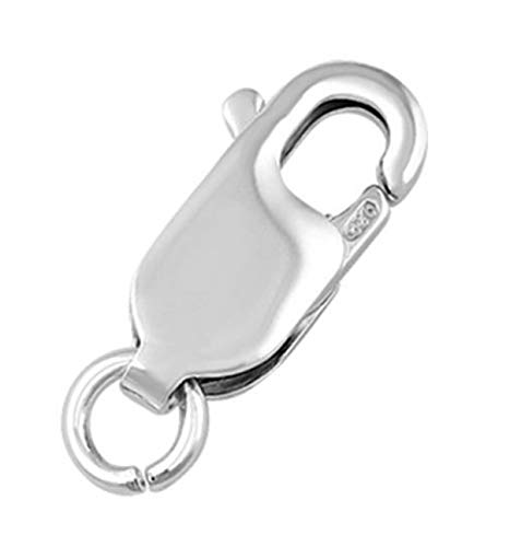 2pcs Adabele Authentic 925 Sterling Silver Italian Rectangle Lobster Trigger Clasps Connector 12mm With Jump Ring Jewelry Making SS25-CC | The Storepaperoomates Retail Market - Fast Affordable Shopping