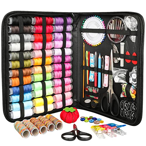 GOANDO Sewing Kit for Adults Needle and Thread Kit for Sewing Upgrade 41 XL Spools of Thread 206 Pcs Oxford Fabric Case Portable Basic Sewing Repair Kits for Beginners Traveler Emergency | The Storepaperoomates Retail Market - Fast Affordable Shopping