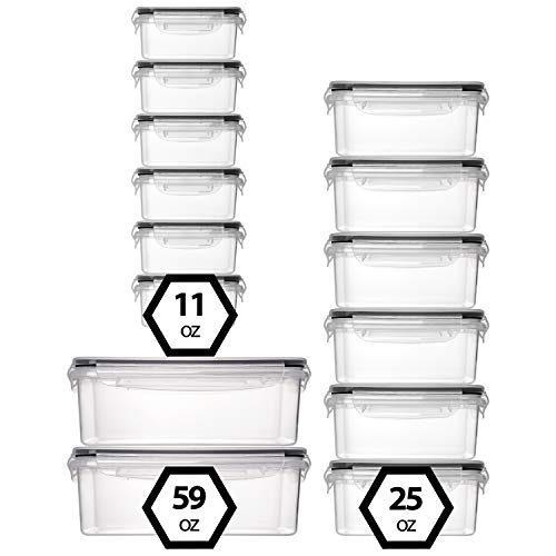 Fullstar (14 Pack) Food Storage Containers with Lids – Plastic Food Containers with Lids – Plastic Containers with Lids BPA-Free – Leftover Food Containers – Airtight Leak Proof Food Container | The Storepaperoomates Retail Market - Fast Affordable Shopping