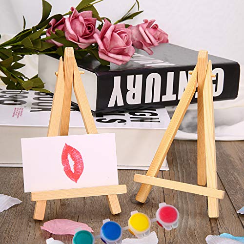Mayitr 10pcs Mini Wooden Artist Easel Triangle Cards Stand Display Wedding | The Storepaperoomates Retail Market - Fast Affordable Shopping