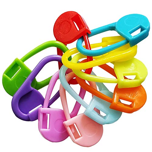 50 Pieces Colorful Knitting Markers Crochet Clips Crochet Pins Bulk Stitch Markers Locking Stitch Knitting Place Markers DIY Craft Plastic Safety Pins Weave Stitch Needle Clip Counter(10 Colors) | The Storepaperoomates Retail Market - Fast Affordable Shopping