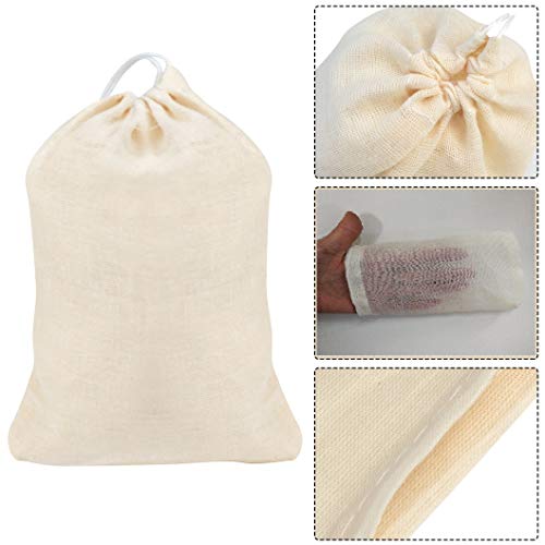 Tayfremn 100Pcs Cotton Drawstring Bags, Reusable Muslin Bag Natural Cotton Bags with Drawstring Produce Bags Bulk Gift Bag Jewelry Pouch for Party Wedding Home Storage, Natural Color (4 x 6 Inches) | The Storepaperoomates Retail Market - Fast Affordable Shopping