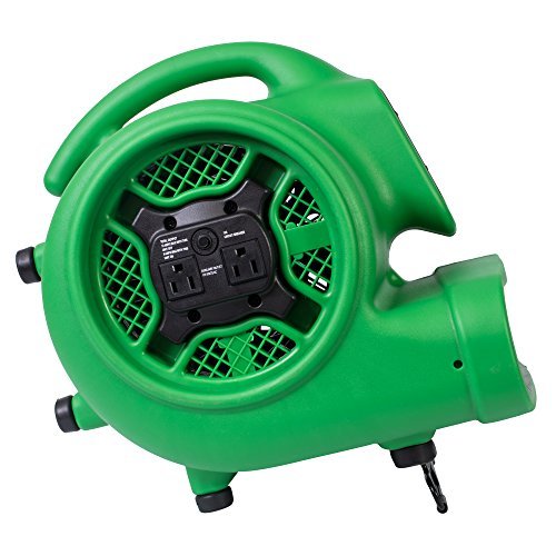 XPOWER P-430AT Medium Sized Air Mover, Carpet Dryer, Floor Blower, and Utility Fan- Features a Timer & Built-in Power Outlets – Green (18 Fans) | The Storepaperoomates Retail Market - Fast Affordable Shopping