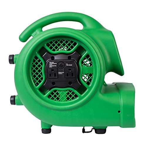 XPOWER P-430AT Medium Sized Air Mover, Carpet Dryer, Floor Blower, and Utility Fan- Features a Timer & Built-in Power Outlets – Green (18 Fans) | The Storepaperoomates Retail Market - Fast Affordable Shopping