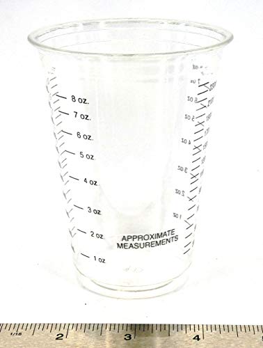 20 8oz Disposable Graduated Clear Plastic Cups for Mixing Paint, Stain, Epoxy, Resin | The Storepaperoomates Retail Market - Fast Affordable Shopping