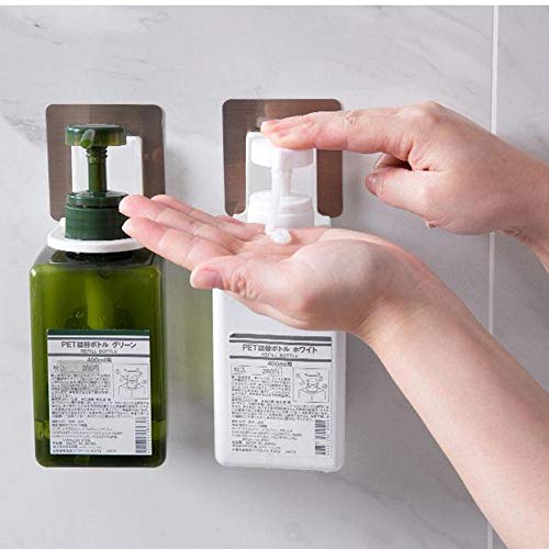 Shower Gel Bottle Rack Hook Bracket Bathroom Wall Magic Paste Shampoo Suction Wall Type Seamless Hook 3 Pack | The Storepaperoomates Retail Market - Fast Affordable Shopping