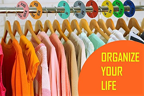 GIDABRAND Clothes Size Dividers | 40 Pieces 8 Colors XXS-XXXL | Ultimate Clothing Rack Dividers | Round Clothes Rack Clothes Hangers, Commercial Clothing Racks, Clothing Shops | The Storepaperoomates Retail Market - Fast Affordable Shopping