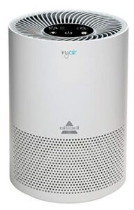 BISSELL MYair Air Purifier with High Efficiency and Carbon Filter for Small Room and Home, Quiet Air Cleaner for Allergens, Pets, Dust, Dander, Pollen, Smoke, Hair, Odors, Timer, 2780A