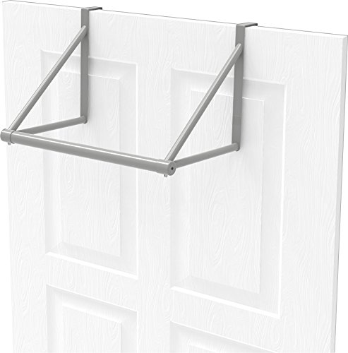 SimpleHouseware Over the Door Clothes Hanging Rod, Silver | The Storepaperoomates Retail Market - Fast Affordable Shopping