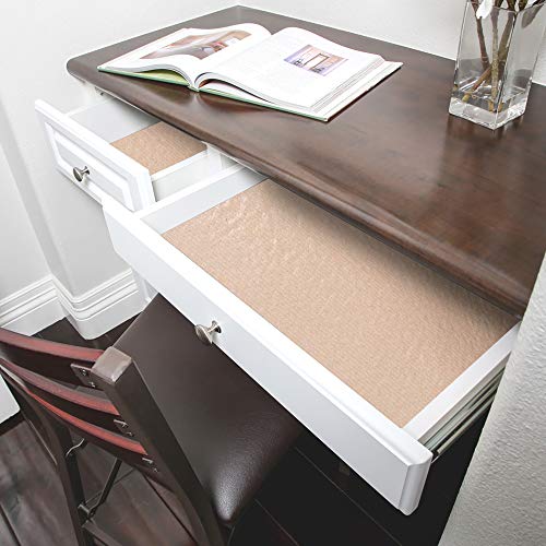 Smart Design Master Solid Grip Shelf Liner – 18 Inch x 24 Feet Total (Set of 6 Rolls) – Non Adhesive, Strong Grip Bottom, Easy Clean Kitchen Drawer, Cabinet, Cupboard Dresser Cover, Non Slip – Taupe | The Storepaperoomates Retail Market - Fast Affordable Shopping