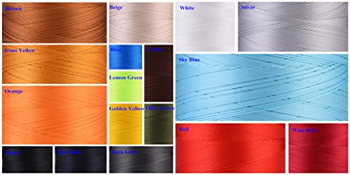 Selric [1500Yards / 30 Colors Available] UV Resistant High Strength Polyester Thread #69 T70 Size 210D/3 for Upholstery, Outdoor Market, Drapery, Beading, Purses, Leather ( Black ) | The Storepaperoomates Retail Market - Fast Affordable Shopping