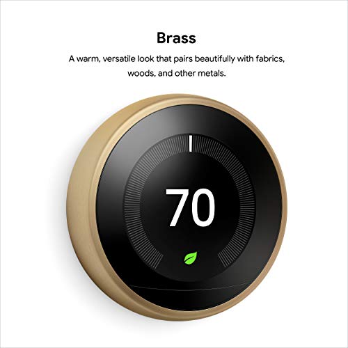 Google Nest Learning Thermostat – Programmable Smart Thermostat for Home – 3rd Generation Nest Thermostat – Works with Alexa – Brass | The Storepaperoomates Retail Market - Fast Affordable Shopping