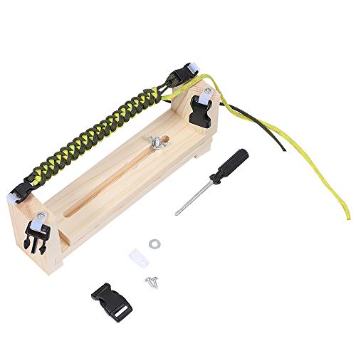 Adjustable Length Paracord Jig Bracelet Maker Wooden Frame-Paracord Braiding Weaving Craft Tool Kit, Wristband Maker | The Storepaperoomates Retail Market - Fast Affordable Shopping