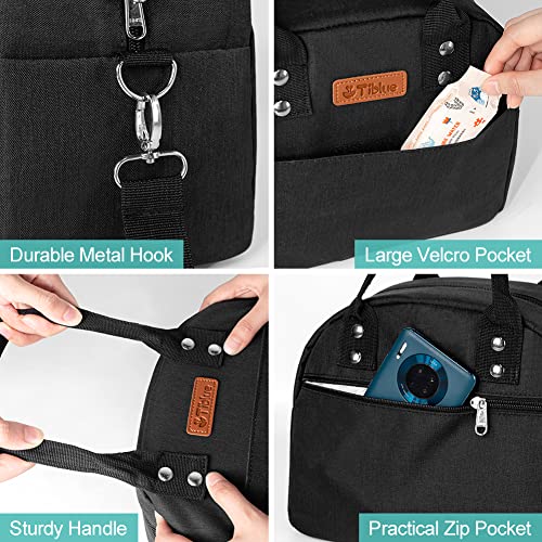 Insulated Lunch Bags for Women Men – Reusable Cooler Lunch Box for Office Work School Picnic Beach Workout Travel Gym- Freezable Tote Lunch Bag Organizer with Adjustable Shoulder Strap for Adult Kids | The Storepaperoomates Retail Market - Fast Affordable Shopping