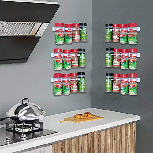 Kitchen Spice Rack Organizer 20 Spice Gripper Clip Strips Cabinet Door for Spice Containers – 4 Strips, Holds 20 Jars | The Storepaperoomates Retail Market - Fast Affordable Shopping