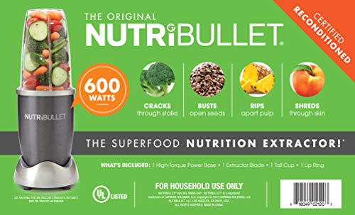 NutriBullet 600W 4pc Certified Reconditioned | The Storepaperoomates Retail Market - Fast Affordable Shopping