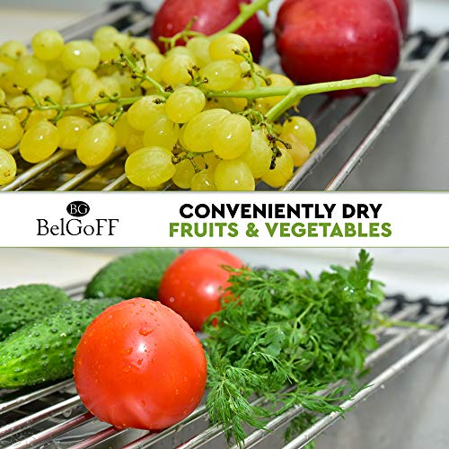 Belgoff Over The Sink Multipurpose Roll Up Dish Drying Rack for Kitchen 21″ x 16″ | The Storepaperoomates Retail Market - Fast Affordable Shopping