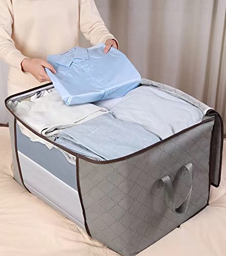 Poor Quality— 40 Pack Blanket Storage Bags with Zipper, Foldable Comforter Storage Bag, Large Organizers for Blankets, Pillow, Quilts, Linen, Storage Containers with Thick Fabric, Sturdy Zipper, Grey, 90LSGHUO 40 Pack Blanket Storage Bags with Zipper, F | The Storepaperoomates Retail Market - Fast Affordable Shopping