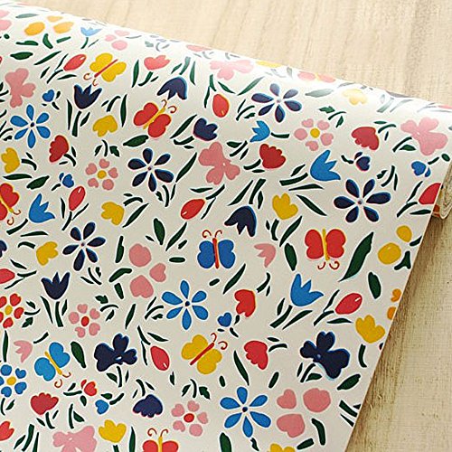 SimpleLife4U Colorful Butterfly Floral Contact Paper Peel & Stick Shelf Liner 17.7 Inch By 9.8 Feet | The Storepaperoomates Retail Market - Fast Affordable Shopping