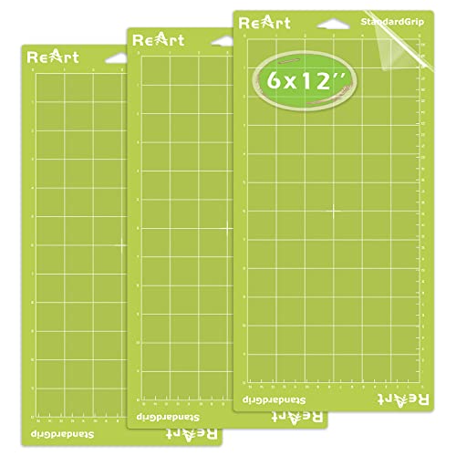 ReArt Standard Grip Adhesive Cutting Mat 6 x 12 Inch For Cricut Expression Machine – 3 Pack | The Storepaperoomates Retail Market - Fast Affordable Shopping