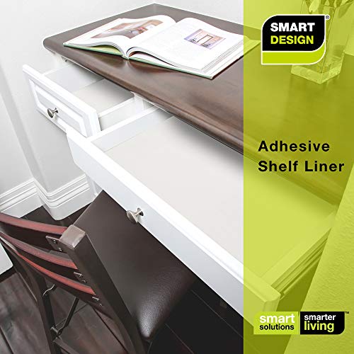 Smart Design Adhesive Shelf Liner – (18 Inch x 120 Feet) – Drawer Cabinet Paper – Kitchen [White] – Set of 6 – 120′ Total | The Storepaperoomates Retail Market - Fast Affordable Shopping