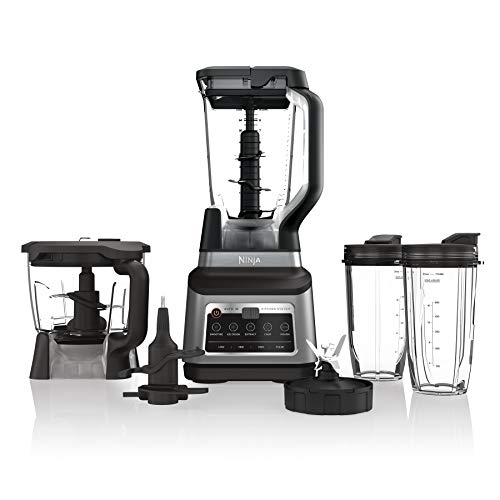 Ninja BN801 Professional Plus Kitchen System, 1400 WP, 5 Functions for Smoothies, Chopping, Dough & More with Auto IQ, 72-oz.* Blender Pitcher, 64-oz. Processor Bowl, (2) 24-oz. To-Go Cups, Grey | The Storepaperoomates Retail Market - Fast Affordable Shopping