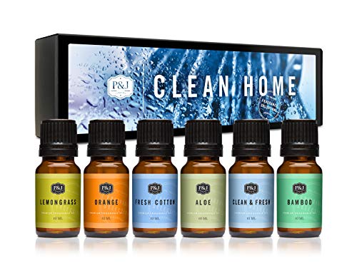 P&J Trading Fragrance Oil | Clean Home Set of 6 – Scented Oil for Soap Making, Diffusers, Candle Making, Lotions, Haircare, Slime, and Home Fragrance | The Storepaperoomates Retail Market - Fast Affordable Shopping