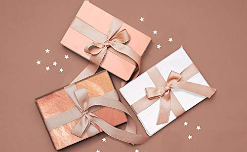 UNIQOOO 60 Sheets Assorted Metallic Rose Gold Pink Gift Wrapping Tissue Paper Bulk, Recyclable Durable, for Gift Bag Box Wrapping Crafts DIY, Wedding Birthday Party Favors, Tassel,Confetti, 20X26 Inch | The Storepaperoomates Retail Market - Fast Affordable Shopping