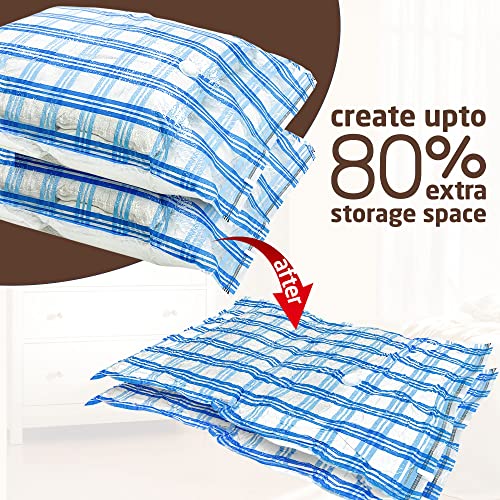 Vacuum Storage Bags, 8 Jumbo Space Saver Vacuum Seal Storage Bags for Clothes, Clothing, Comforters and Blankets (8 Jumbo) | The Storepaperoomates Retail Market - Fast Affordable Shopping