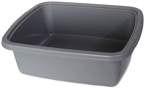 YBM Home Plastic Dish Pan Basin 4.75 in. H x 11 in. W x 13 in. L Ba430 (1, Gray) | The Storepaperoomates Retail Market - Fast Affordable Shopping