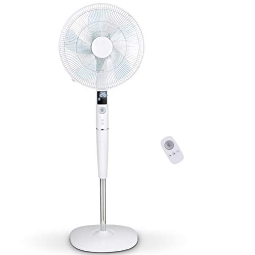 PELONIS Fan, Quiet DC Motor Oscillating Standing Pedestal Fan with Powerful 26 Speed, 5 Silent Modes, 12h On/Off Timer, Adjustable Height and Tilt, Remote Control, 16-Inch, White | The Storepaperoomates Retail Market - Fast Affordable Shopping