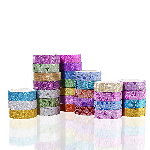 30 Rolls Washi Masking Tape Set,Decorative Craft Tape Collection for DIY and Gift Wrapping with Colorful Designs and Patterns | The Storepaperoomates Retail Market - Fast Affordable Shopping