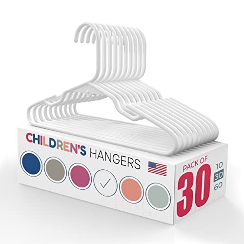Neaties Children’s Size White Plastic Hangers, USA Made Long Lasting Tubular Hangers, Set of 30 | The Storepaperoomates Retail Market - Fast Affordable Shopping