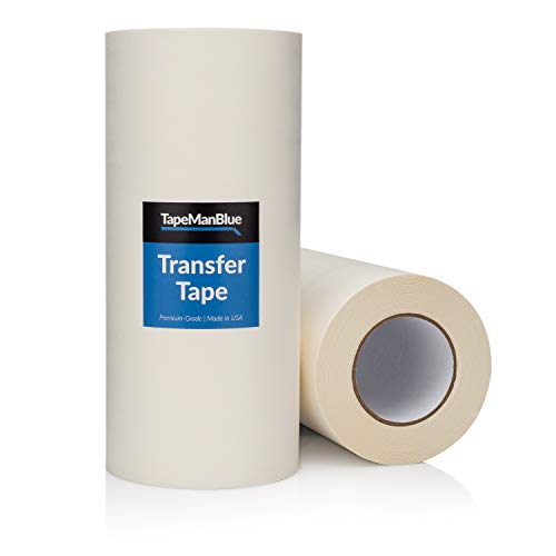 12″ x 300′ Roll of Paper Transfer Tape for Vinyl, Made in America, Premium-Grade Transfer Paper for Vinyl with Layflat Adhesive for Cricut Vinyl Crafts, Decals, and Letters | The Storepaperoomates Retail Market - Fast Affordable Shopping
