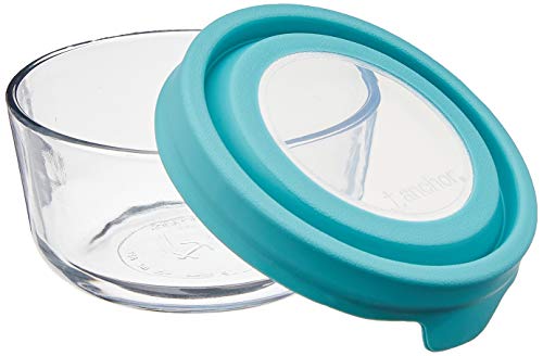 Anchor Hocking TrueSeal Round Glass Food Storage Containers with Airtight Lids, Mineral Blue, Set of 3 | The Storepaperoomates Retail Market - Fast Affordable Shopping