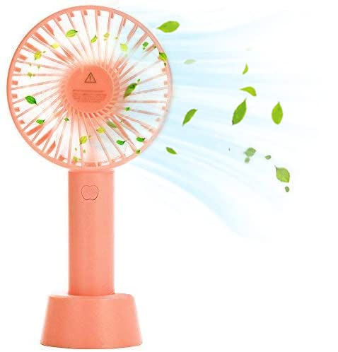 AWART Mini Portable Fan, Rechargeable Personal Handheld Fan with 3 Speeds Small USB Desk Fan, Cooling for Outdoor, Indoor, Commute, Office, Travel, Camping(Pink) | The Storepaperoomates Retail Market - Fast Affordable Shopping