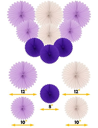 FIRST BIRTHDAY DECORATION SET Gold Cake Topper “One”, Purple Banner Fiesta Hanging Paper Fan Flower Bundle with Purple Happy Birthday Banner (Happy Birthday Decoration) 24 PC | The Storepaperoomates Retail Market - Fast Affordable Shopping