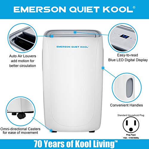 Emerson Quiet Kool EAPC14RD1 Portable Air conditioner – 350-sq.ft | The Storepaperoomates Retail Market - Fast Affordable Shopping