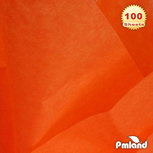 PMLAND Premium Quality Gift Wrapping Paper – Orange – 15 Inches X 20 Inches 100 Sheets | The Storepaperoomates Retail Market - Fast Affordable Shopping