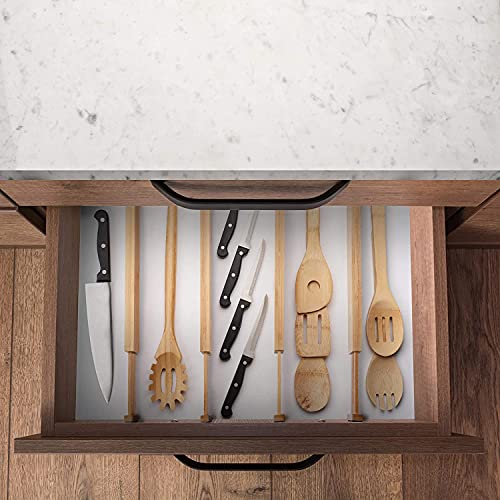 Bamboo Drawer Dividers, Adjustable & Expandable Kitchen Drawer Organizer, Ideal for Silverware Drawer Organizer, Dresser Drawer Organizer or Bedroom and Bathroom Drawer Organizer | The Storepaperoomates Retail Market - Fast Affordable Shopping