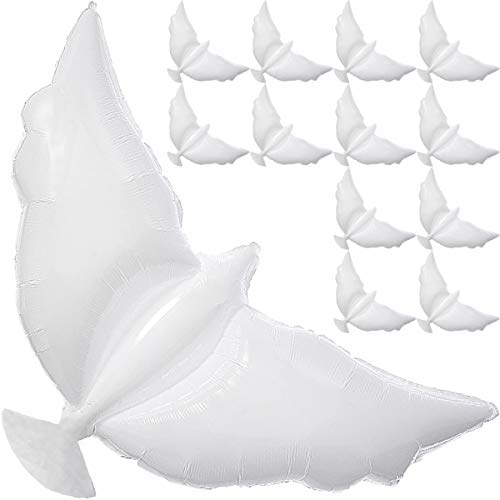 Dove Memorial Balloons for Release – Biodegradable Funeral Remembrance Angel Balloons to Release in Sky Memorial Decorations for Celebration of Life Death RIP Rest in Peace Loss of Loved One Happy Heavenly Birthday Party Favors – White 12 Pack | The Storepaperoomates Retail Market - Fast Affordable Shopping