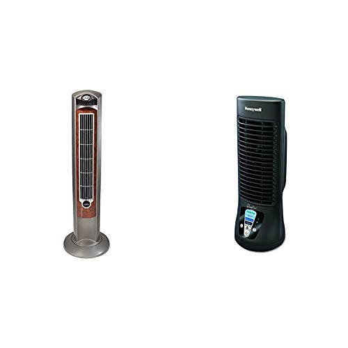 Lasko Portable Electric 42″ Oscillating Tower Fan with Nighttime Setting, Timer and Remote Control for Indoor, Silverwood T42954 & Honeywell HTF210B Quiet Set Personal Table Fan | The Storepaperoomates Retail Market - Fast Affordable Shopping