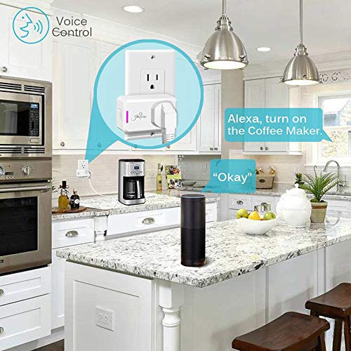 Jinvoo Wi-Fi Smart Plug Wi-Fi Mini Outlet with Timing Function,Remote Control Your Devices,Occupies Only One Socket,Works with Alexa & Google Assistant-2 Pack | The Storepaperoomates Retail Market - Fast Affordable Shopping