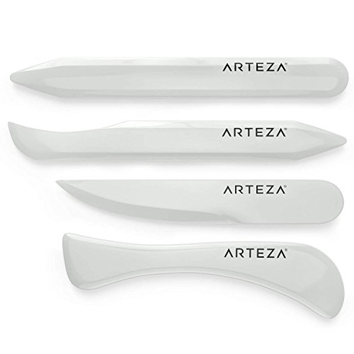 Arteza Bone Folders, Set of 4, Scoring Tools for Origami Paper Crafts, Art Supplies for Book Binding, Card Making, and Paper Folding | The Storepaperoomates Retail Market - Fast Affordable Shopping