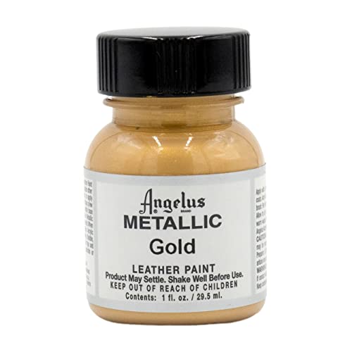 Angelus Metallic-1 oz Leather Paint, Gold | The Storepaperoomates Retail Market - Fast Affordable Shopping