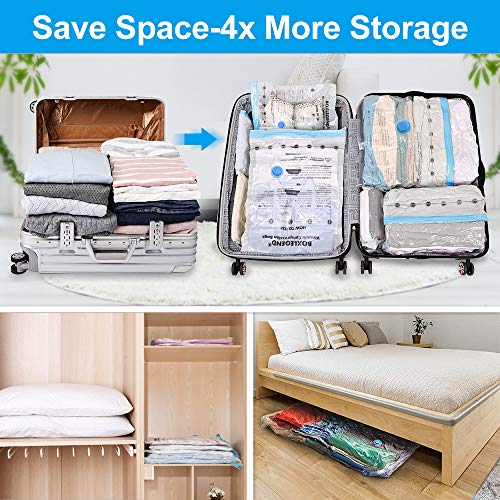 BoxLegend Premium Vacuum Storage Bags Thicker Type 8 Pack (2 Jumbo, 2 Large, 2 Medium, 2 Smaller) 80% More Space Saver Bags for Clothes, Blankets, Pillows | The Storepaperoomates Retail Market - Fast Affordable Shopping
