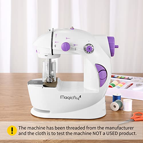 Magicfly Mini Sewing Machine for Beginner, Dual Speed Portable Sewing Machine Machine with Extension Table, Light, Sewing Kit for Household, Travel | The Storepaperoomates Retail Market - Fast Affordable Shopping