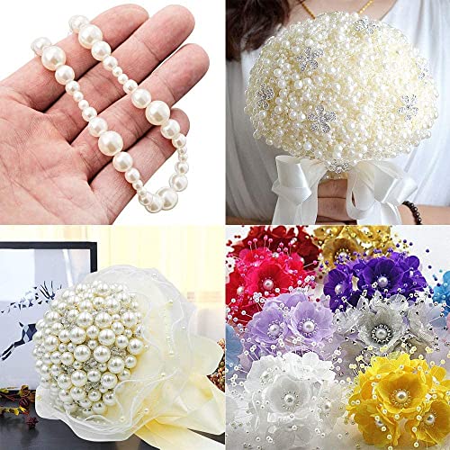 Naler 500pcs Assorted Pearl Beads for Jewelry Making Crafts DIY Vase Fillers Table Scatter for Wedding Birthday Party Home Decoration, Ivory&White Color, 0.15/0.23/0.30/0.39 inch | The Storepaperoomates Retail Market - Fast Affordable Shopping