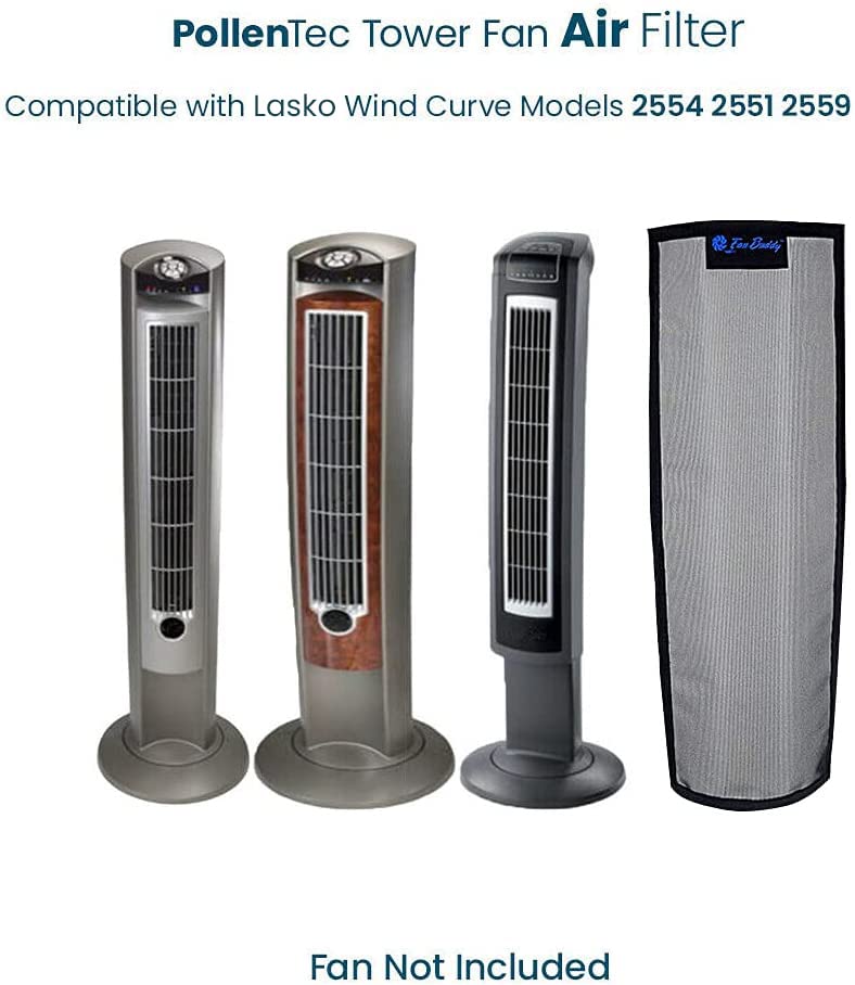 Pollentec Tower Fan Air Filter Keeps Your Fan Clean and Running Longer for Cleaner Air and a Cooling Breeze Washable, Reusable, Compatible with Lasko Wind Curve Fan Models 2254,2551,2559-Made in USA | The Storepaperoomates Retail Market - Fast Affordable Shopping