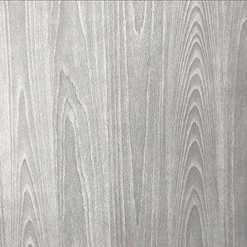 Teemall Light Gray Wood Grain Self Adhesive Sticker Wallpaper Furnitur Cabinets Wardrobe Shelf Liner 17.7 in X 98In | The Storepaperoomates Retail Market - Fast Affordable Shopping